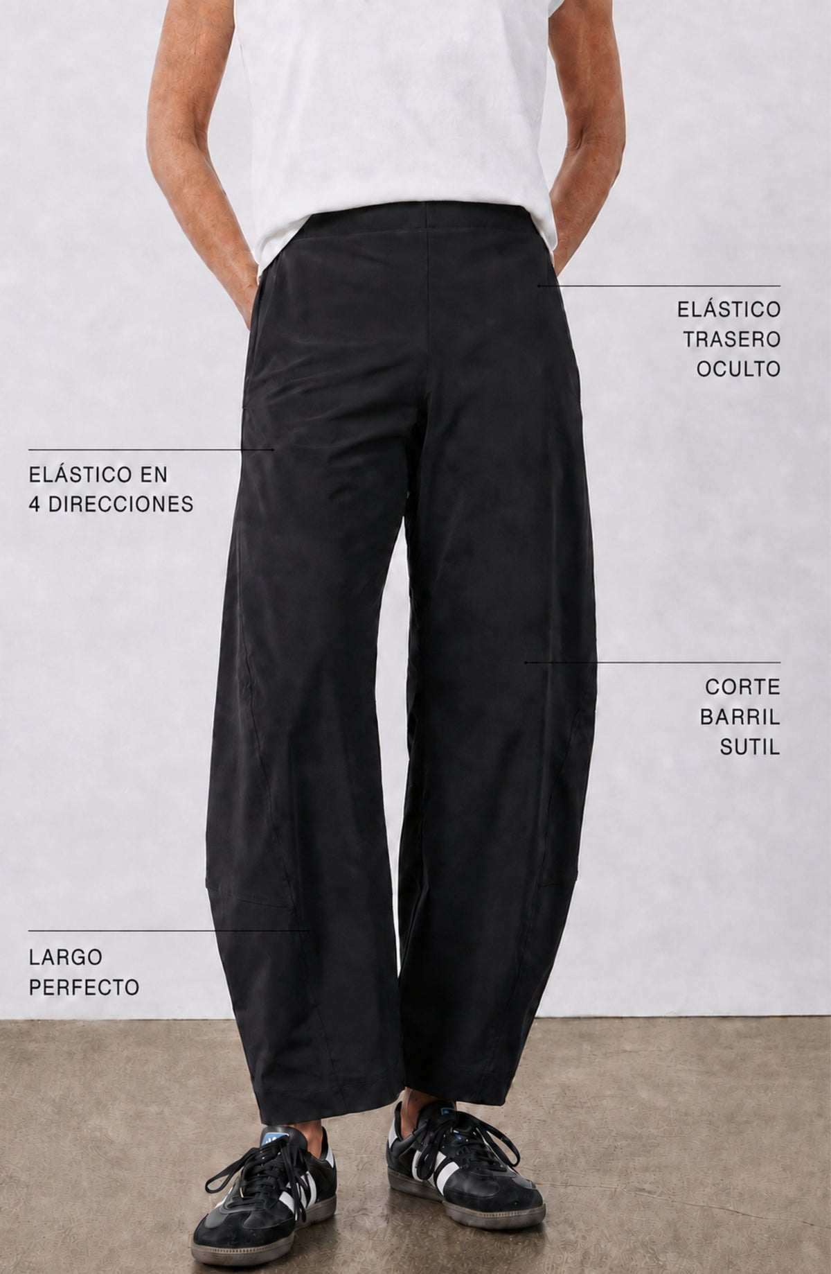 Pantalón Tonneau — Casual fit elastizado