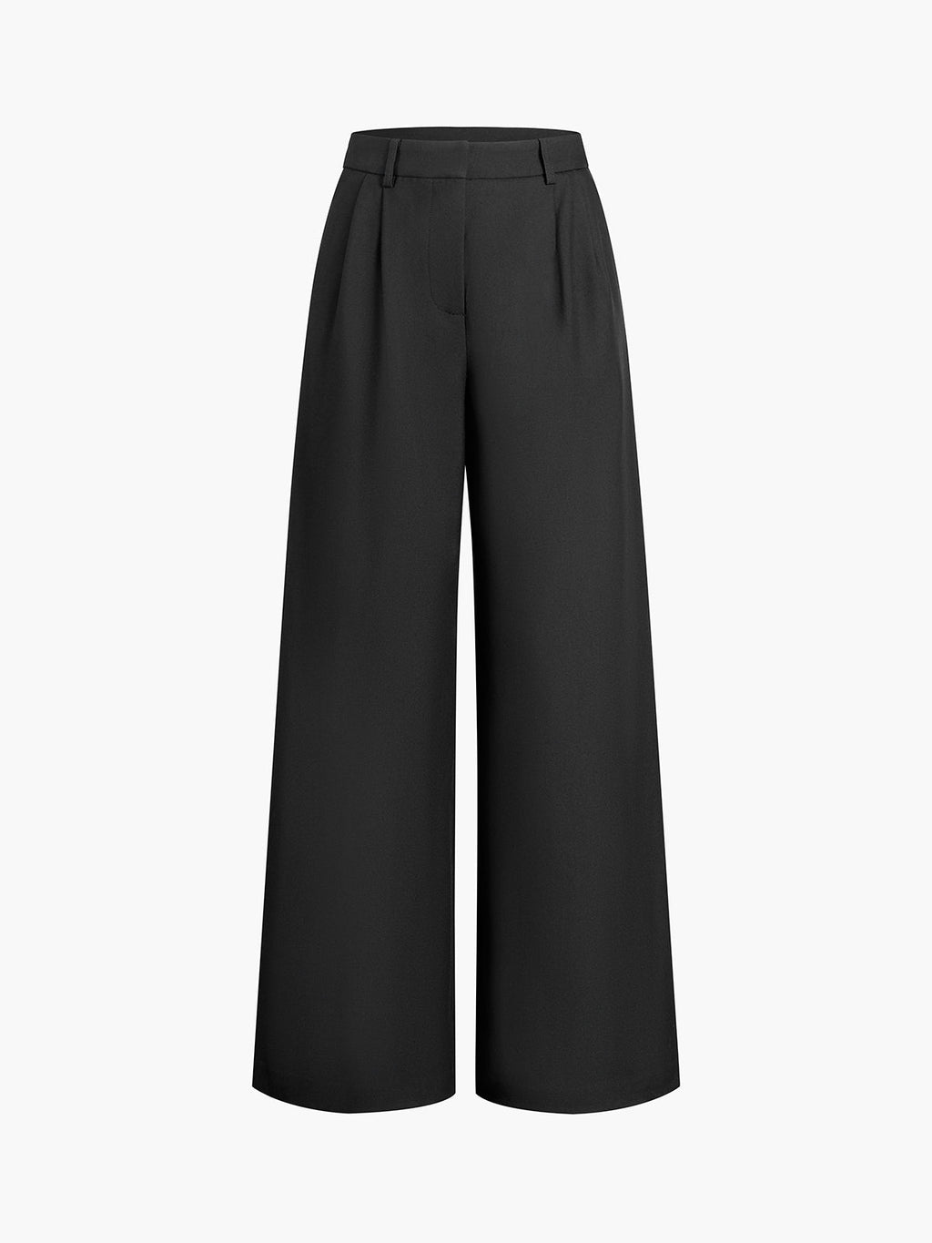 Pantalones de pierna ancha sin cinturón
