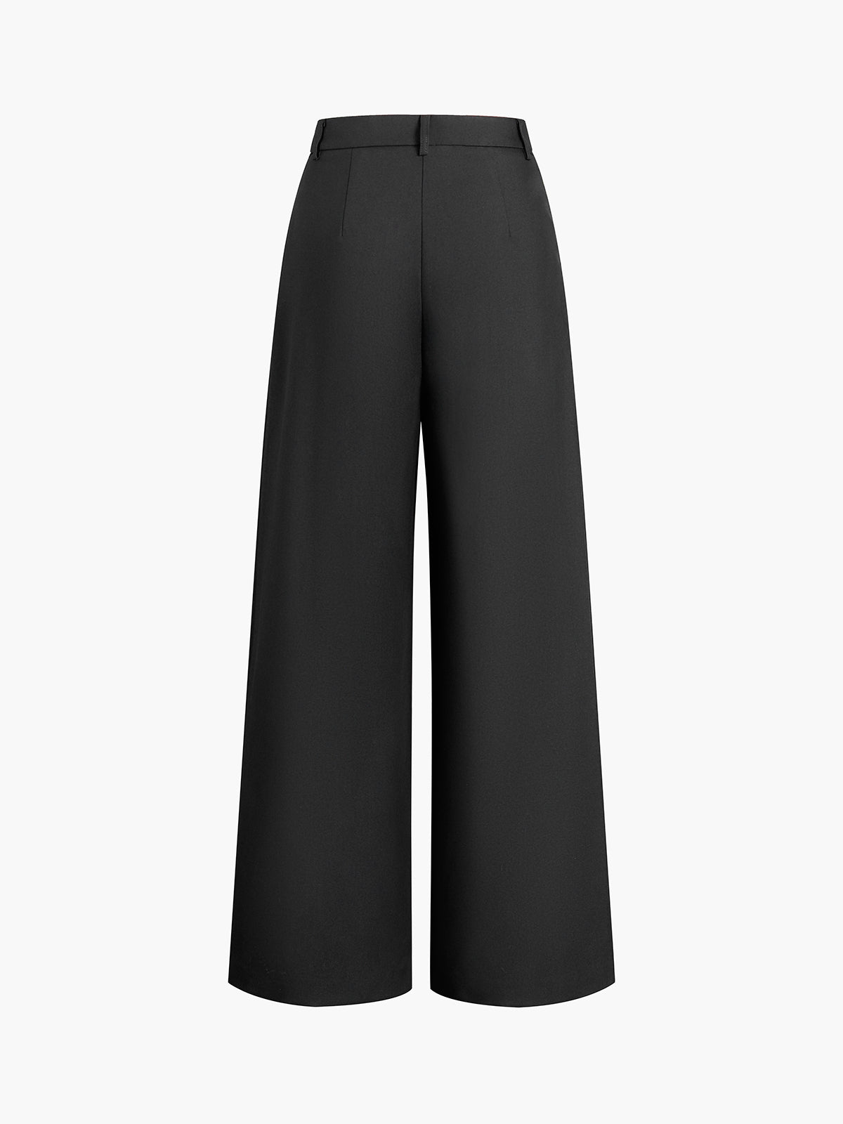 Pantalones de pierna ancha sin cinturón