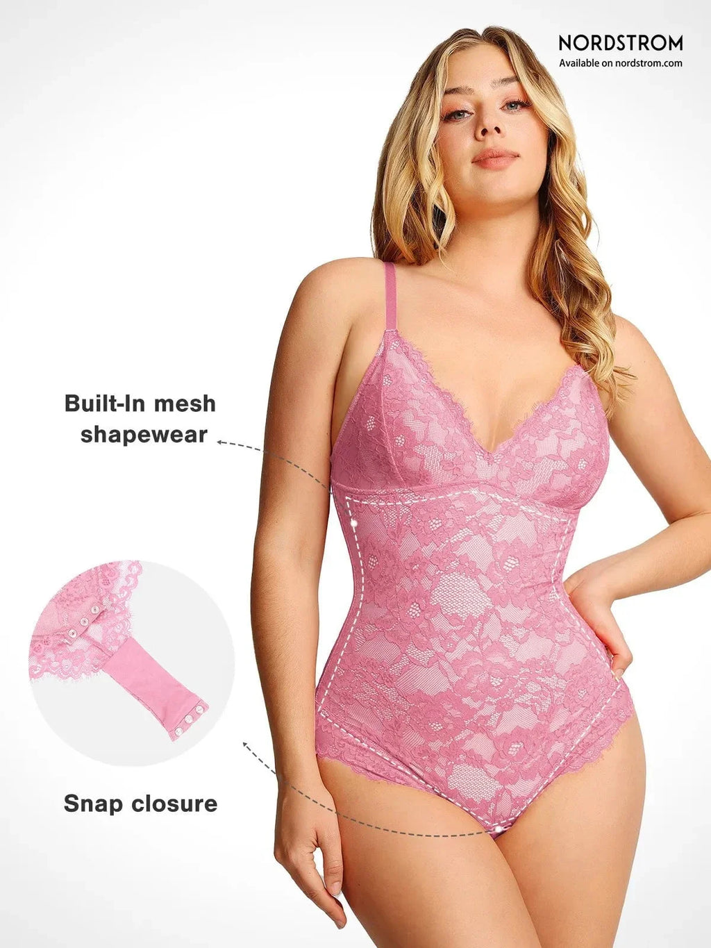 Body tipo tanga Shapewear de encaje completo