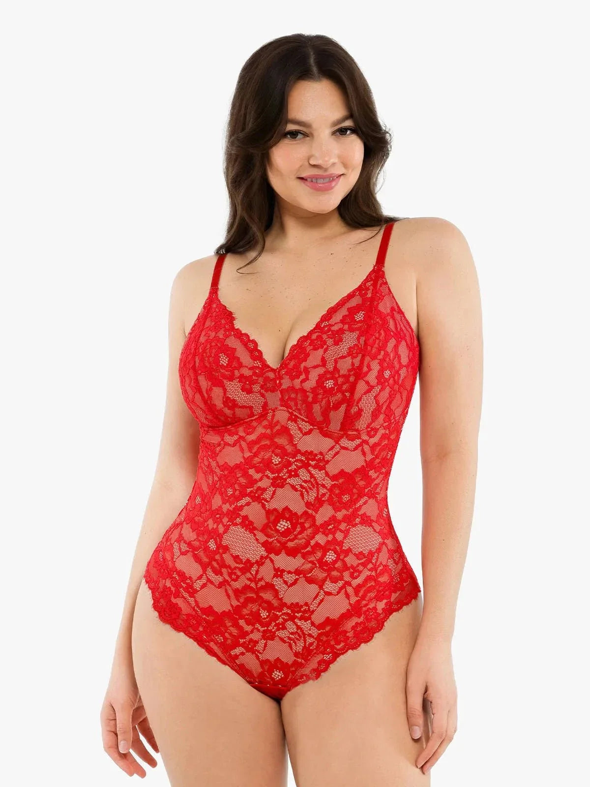Body tipo tanga Shapewear de encaje completo