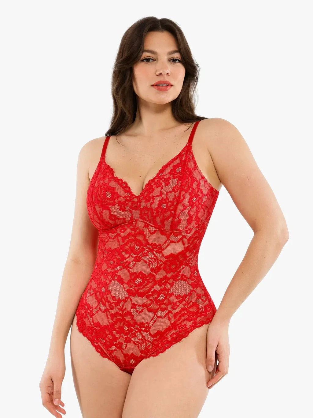 Body tipo tanga Shapewear de encaje completo