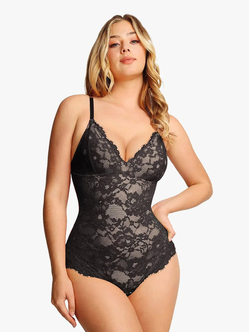 Body tipo tanga Shapewear de encaje completo