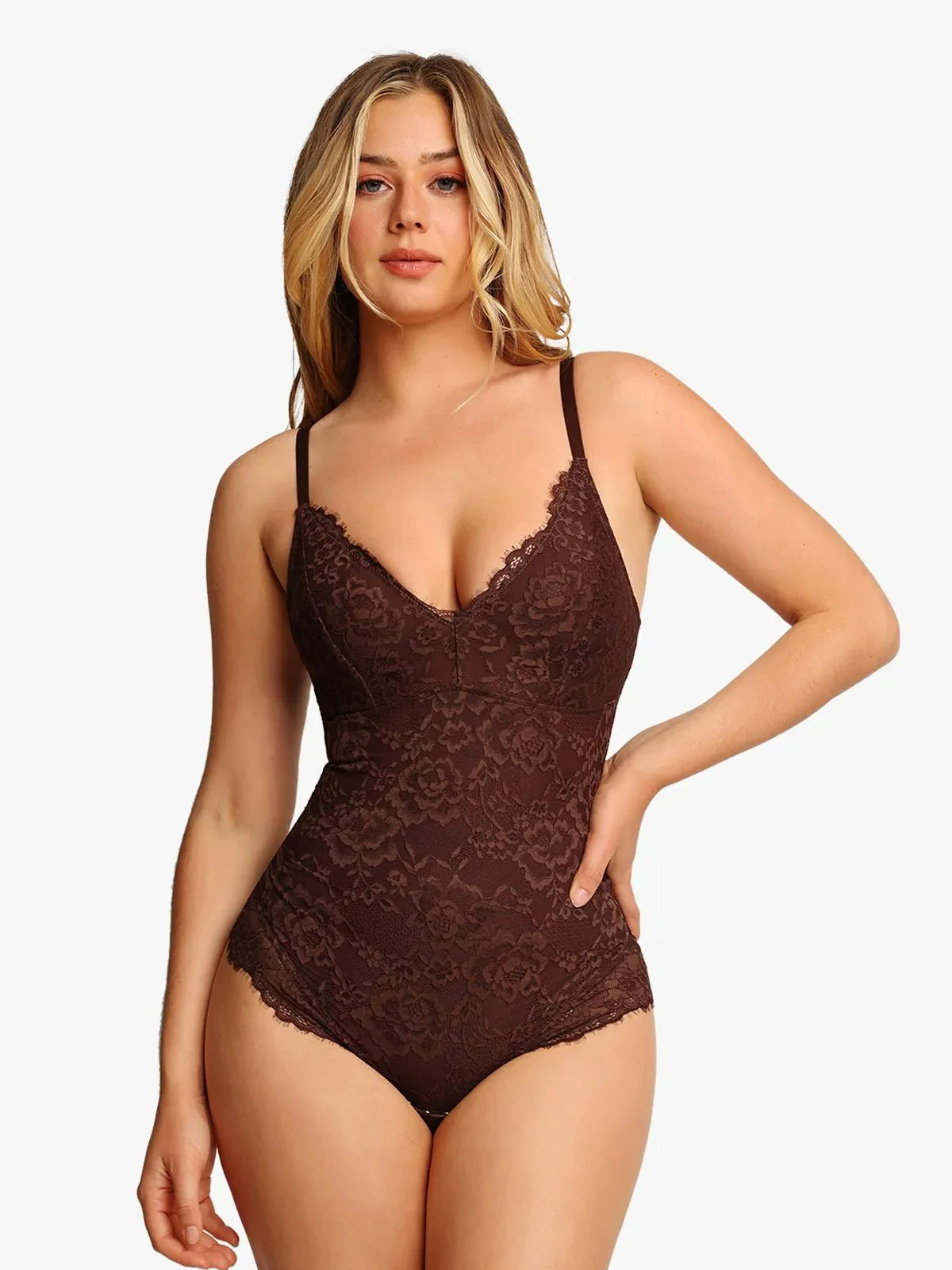 Body tipo tanga Shapewear de encaje completo