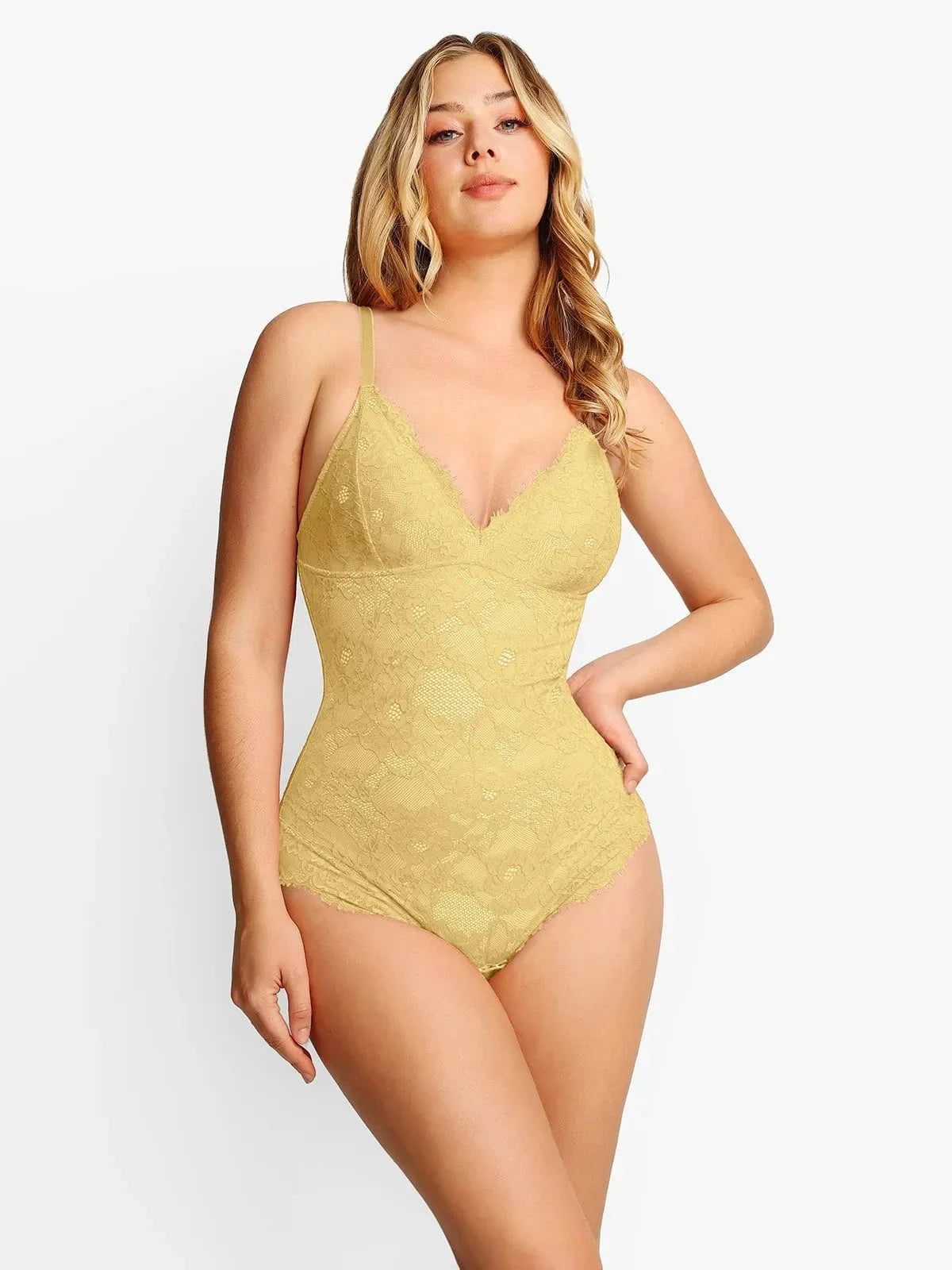 Body tipo tanga Shapewear de encaje completo