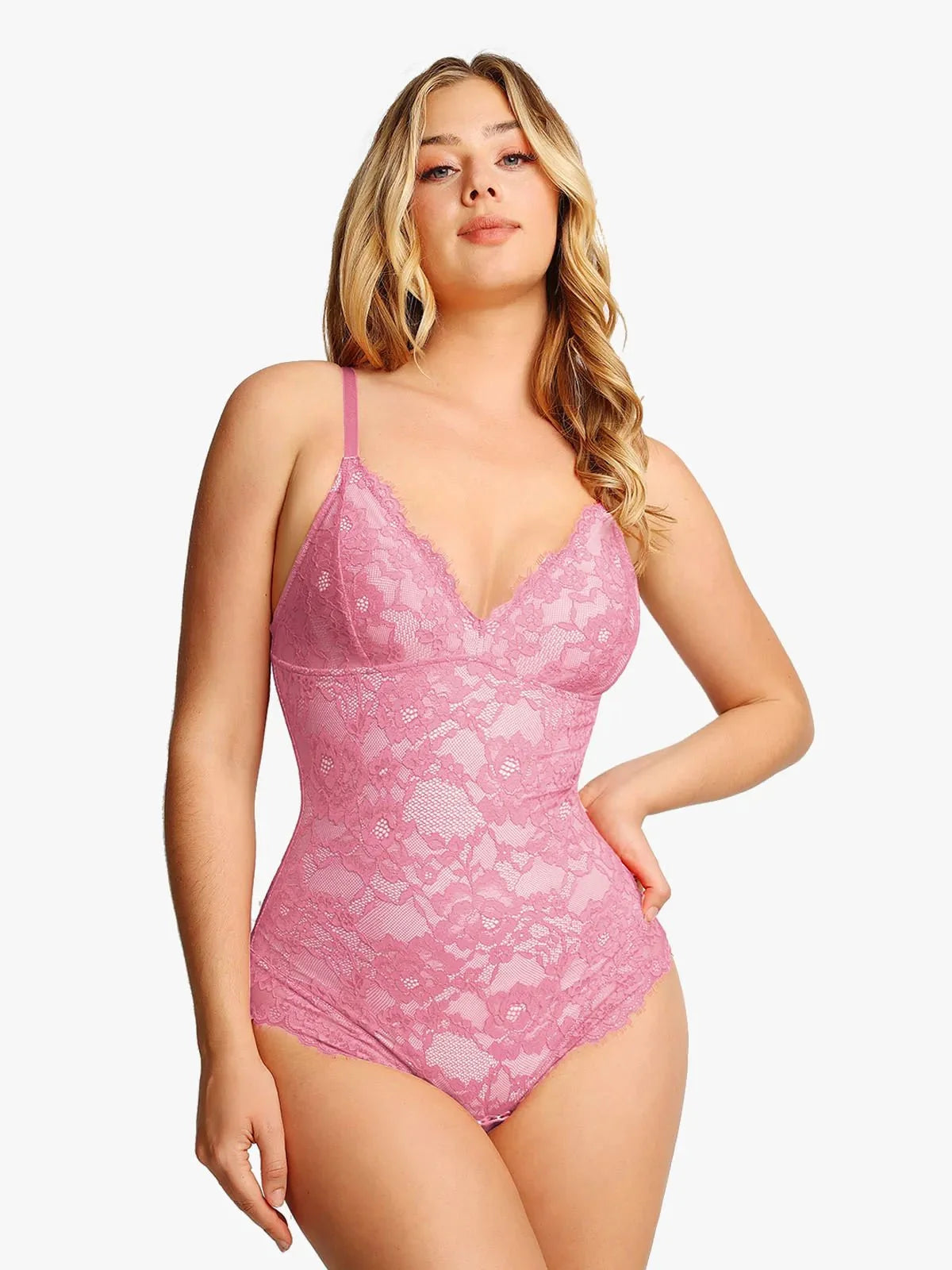 Body tipo tanga Shapewear de encaje completo