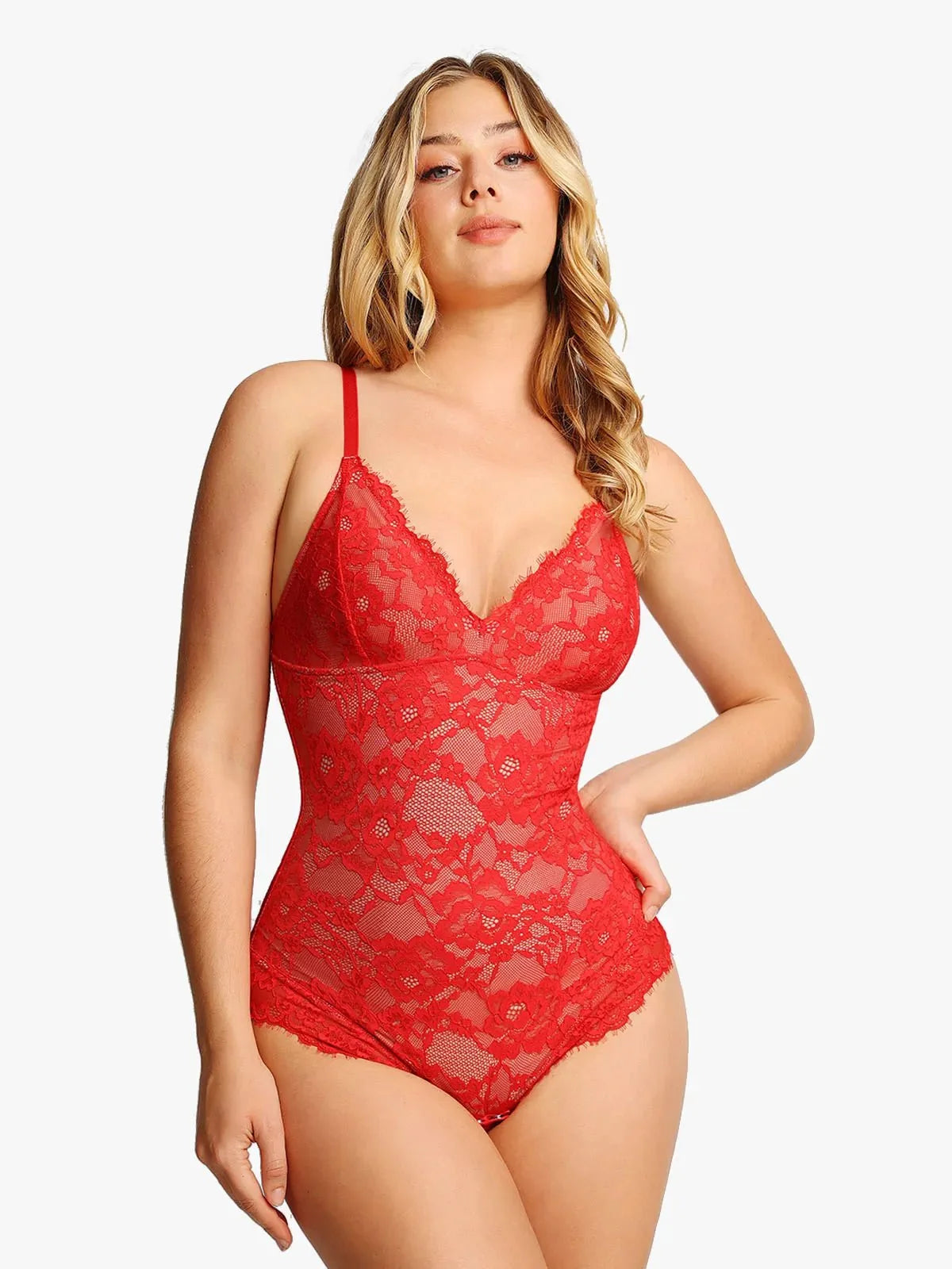 Body tipo tanga Shapewear de encaje completo