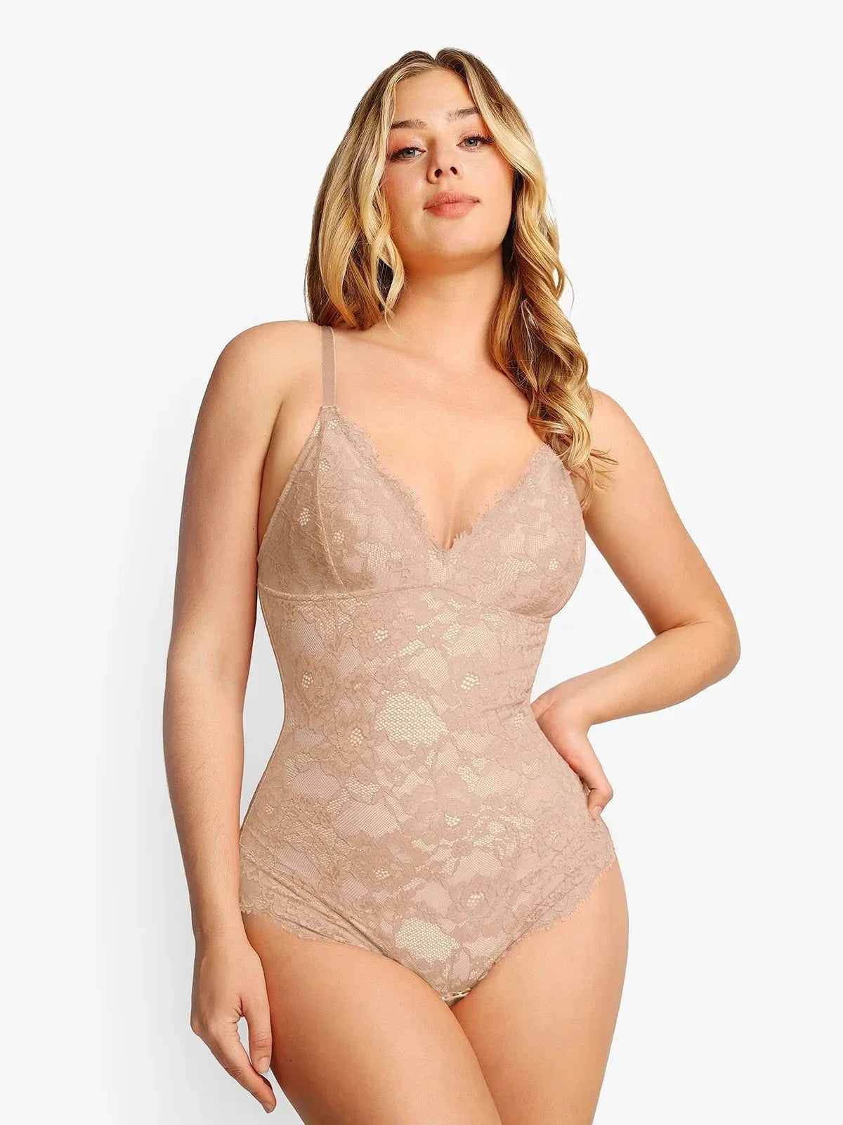 Body tipo tanga Shapewear de encaje completo