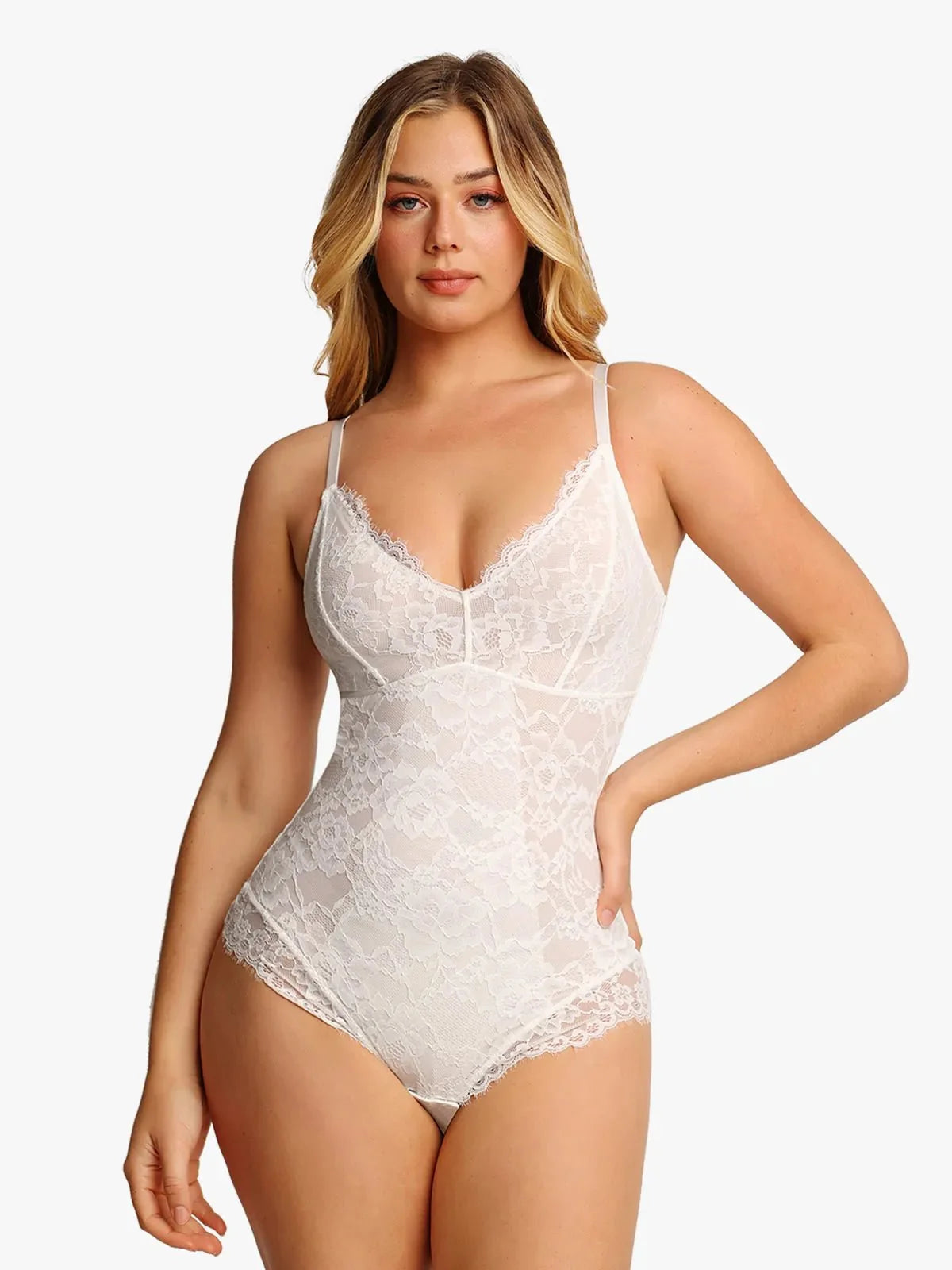 Body tipo tanga Shapewear de encaje completo