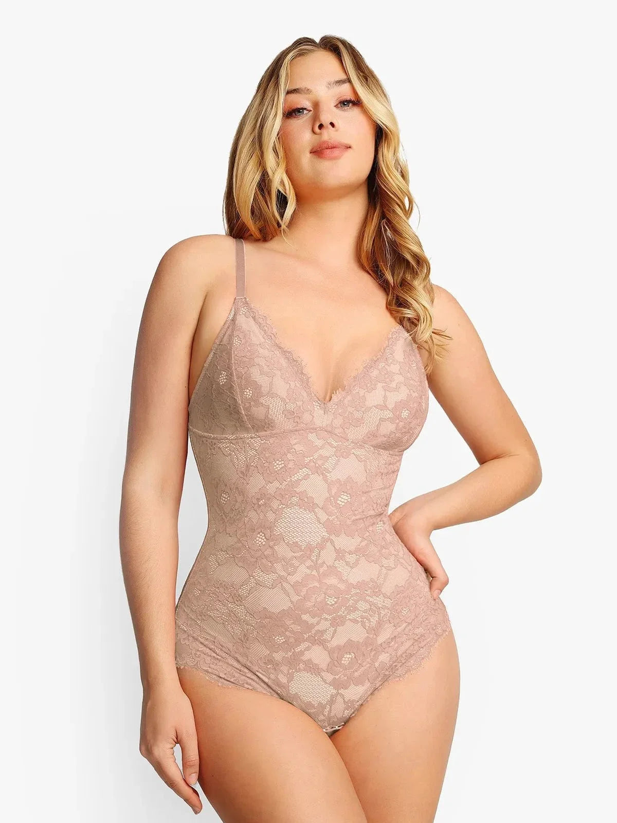 Body tipo tanga Shapewear de encaje completo